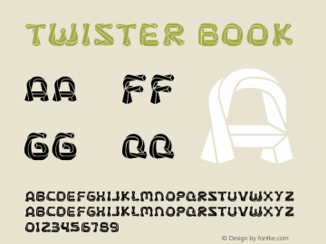 twister Book Version 1.00 April 13, 2006, Font Sample