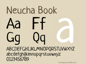 Neucha Book Version 001.001 Font Sample