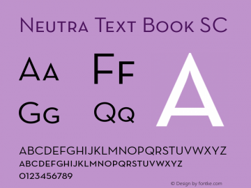 neutra text book similar font