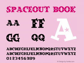 SpaceOut Book Version Macromedia Fontograp图片样张