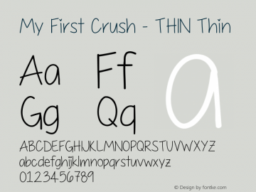 My First Crush - THIN Thin Version 001.000图片样张