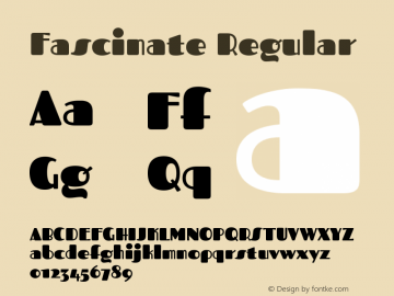 Fascinate Regular Version 1.000图片样张