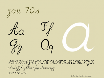 zou 70s Version 001.000图片样张