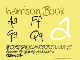 harrison Book Version 1.00 October 26, 200 Font Sample