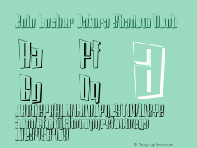 Coin Locker Datura Shadow Book Version 1.000 2005 initial r Font Sample