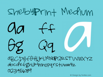 ShelbyPrint Medium Version 001.000图片样张