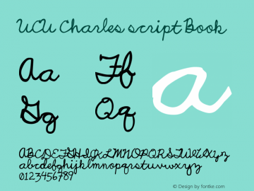 UCU Charles script Book Version 1.00 March 8, 2011, Font Sample