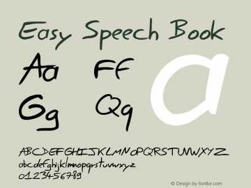 Easy Speech Book Version 1.000 2012 initial r图片样张
