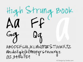 High Strung Book Version Macromedia Fontograp图片样张