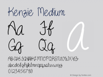 Kenzie Medium Version 001.000图片样张
