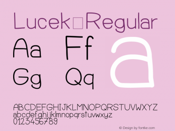 Lucek Regular Version 1.1图片样张