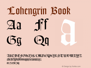 Lohengrin Book Version 2.12 Font Sample