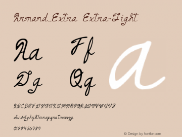 Armand_Extra Extra-Light Version 001.000 Font Sample