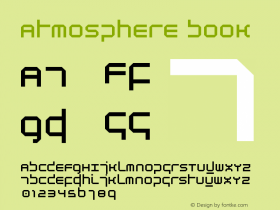 Atmosphere Book Version Macromedia Fontograp图片样张