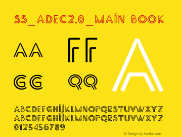 SS_Adec2.0_main Book Version 2.000 Font Sample