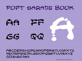 Poft Sarade Book Version 1, 2003 Font Sample