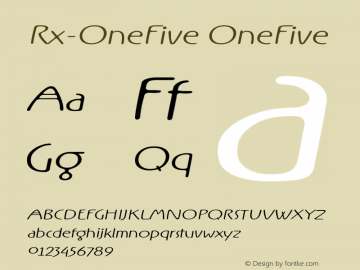 Rx-OneFive OneFive Version 0.9; 2000图片样张