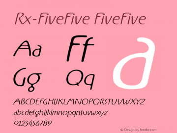 Rx-FiveFive FiveFive Version 0.9; 2000图片样张