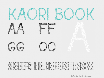 Kaori Book Version OTF 1.000;PS 001.001图片样张