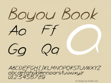 Bayou Book Version 1.00 February 11, 20图片样张