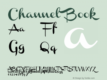 Channel Book Version 001.000 Font Sample