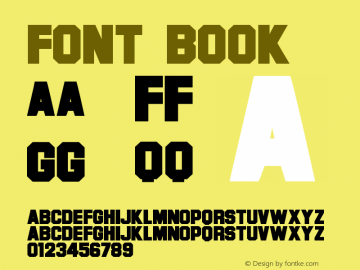 Font Book Version 1.0 Mon Dec 21 12:01图片样张