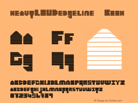 heavyLOUDedgeline Book Version 1.000 Font Sample