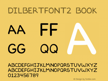 DILBERTFONT2 Book Version 1.0 Extracted by ASV Font Sample