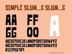 Simple Slum__G Slum__G Version Ver 2 Gomarice Font Font Sample