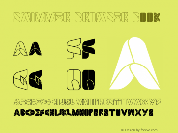 SWIMMER BROWSER Book Version 1.00 February 9, 201 Font Sample