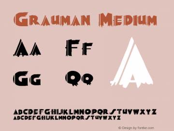 Grauman Medium Version 001.000 Font Sample