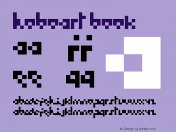 Hoboart Book Version 1.000 Font Sample