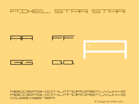 Pixel Star Star Version 1.0 Font Sample