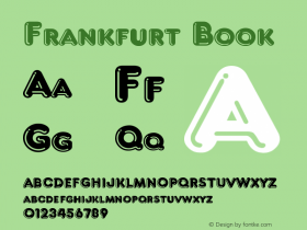 Frankfurt Book Version 1.0 Font Sample