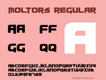 Moltors Regular 2 Font Sample