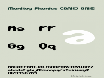 Monkey Phonics (BRK) BRK- Version 1.12 Font Sample