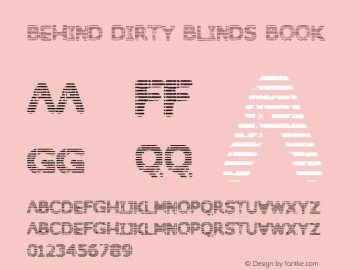 Behind Dirty Blinds Book Version 1.000图片样张