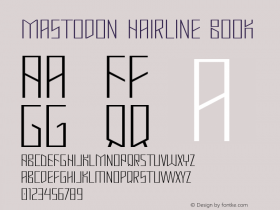 Mastodon Hairline Book Version 1.0图片样张