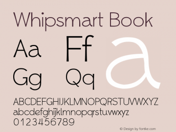 Whipsmart Book Version 1.00 January 20, 201图片样张