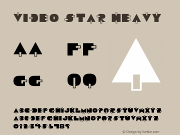 Video Star Heavy Version 2 Font Sample