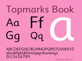 Topmarks Book Version ; ttfautohint (v0.95.21-fb14) -l 8 -r 50 -G 200 -x 0 -w 