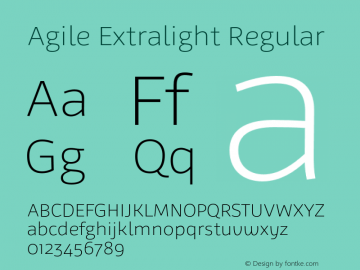 Agile Extralight Regular 1.000图片样张