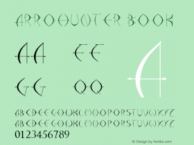 arrohunter Book Version 1.00 March 23, 2011, Font Sample