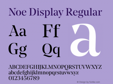 Noe Display Regular 001.000图片样张