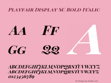 Playfair Display SC Bold Italic Version 1.002;PS 001.002;hotconv 1.0.70;makeotf.lib2.5.58329; ttfautohint (v0.93) -l 42 -r 42 -G 200 -x 14 -w 