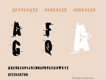 Earthshake Condensed Condensed Version 1.0; 2012图片样张