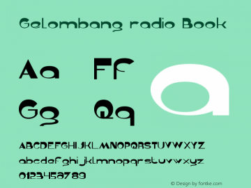 Gelombang Radio Font Gelombangradio Font Gelombang Radio Version 1 00 March 18 2013 Font Ttf Font Uncategorized Font Fontke Com