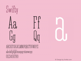 Swifty ☞ 001.001;com.myfonts.matchandkerosene.swifty.regular.wfkit2.3CJJ图片样张