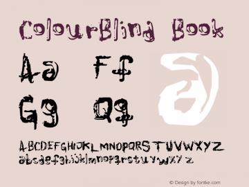 ColourBlind Book Version 1.0 | konsum.domus@u Font Sample