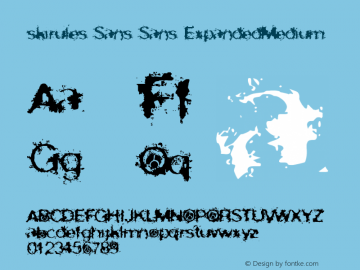 skirules-Sans Sans-ExpandedMedium Version 1.000 2007 initial r图片样张